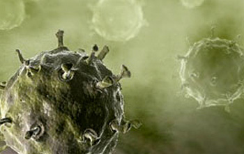 side6 Microscope view of a Bird Flu virus